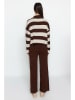 trendyol 2tlg. Outfit in Braun/ Beige