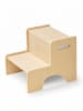 Woody Kids Hocker w kolorze jasnobrązowym do wspinania  - 34 x 34 x 34 cm