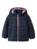 name it Doorgestikte jas donkerblauw