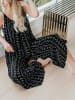 LA Angels Jumpsuit in Schwarz/Creme