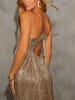Milan Kiss Kleid in Beige/Gold