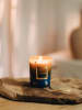AVA & MAY Duftkerze "Oia Twilight" in Dunkelblau/ Orange - 180 g