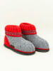 kitz-pichler Hausschuhe "Oetz Kinder" in Grau/ Rot