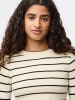 Pieces Longsleeve "Pcmira" in Creme/ Schwarz