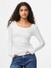 Pieces Longsleeve "Kitte" in Weiß