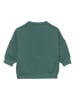 Lässig Sweatshirt "Little Gang Smile" in Grün/ Orange