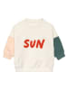 Lässig Sweatshirt "Little Gang Sun" crème/lichtroze/groen