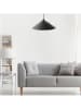 WellHome Hängeleuchte in Schwarz - (H)25 x  Ø 50 cm