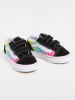 Vans Skórzane sneakersy "Old Skool V" w kolorze czarnym ze wzorem
