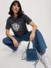 Cross Jeans Koszulka w kolorze antracytowym