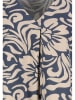 Sublevel Bluse in Beige/ Blau