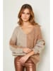 Joséfine Pullover "Josef" in Beige/ Hellbraun