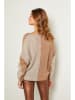 Joséfine Pullover "Josef" in Beige/ Hellbraun