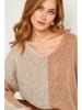 Joséfine Pullover "Josef" in Beige/ Hellbraun