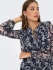 ONLY Bluse in Dunkelblau/ Weiß