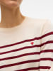 ONLY Pullover in Creme/ Bordeaux