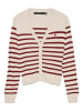 ONLY Vest crème/bordeaux