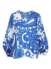 Seidensticker Bluse in Blau/ Weiß