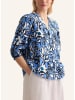 Seidensticker Bluse in Blau/ Schwarz/ Weiß