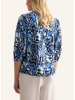 Seidensticker Bluse in Blau/ Schwarz/ Weiß