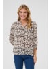 Kaffe Bluse in Schwarz/ Creme