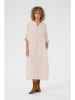 Kaffe Leinen-Kleid in Beige