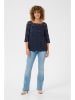 Kaffe Bluse in Dunkelblau