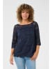 Kaffe Bluse in Dunkelblau