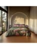 Heckett Lane Satijnen beddengoedset "Mesa" kaki/lichtroze