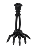 CHAKS Kerzenständer ''Skeleton Hand'' in Schwarz - (B)12 x (H)16 x (T)11,5 cm