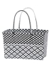 Overbeck and Friends Shopper bag "Jacky" w kolorze czarno-białym - 43 x 28 x 23 cm