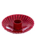 Overbeck and Friends Kerzenhalter "Nelly" in Rot - (H)3 x Ø 9,5 cm
