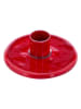 Overbeck and Friends Kaarshouder "Linnea" rood - (H)3 x Ø 8,2 cm