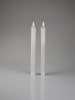 AM Design 2-delige set: ledstaafkaarsen wit - (H)24 cm - Ø 2 cm