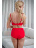 Valea Pełne figi high waist "Lailla" w kolorze czerwonym