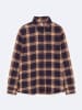 BIG STAR Hemd "Flaneno" - Regular fit - in Dunkelblau/ Braun