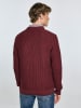 BIG STAR Sweter "Carlo" w kolorze bordowym