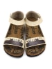 Calceo Sandalen beige/zwart