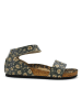 Calceo Sandalen zwart/geel