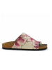 Calceo Zehentrenner in Creme/ Pink
