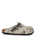 Calceo Clogs in Beige/ Schwarz