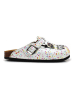 Calceo Clogs wit/meerkleurig