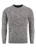 KEY LARGO Pullover "Como" in Grau/ Schwarz