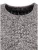 KEY LARGO Pullover "Como" in Grau/ Schwarz