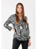 KEY LARGO Bluse "Mood" in Weiß/ Schwarz