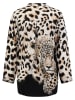 KEY LARGO Bluse "Zoe" in Beige/ Schwarz