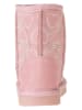 lamino Leder-Boots in Rosa