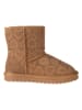 lamino Leder-Boots in Hellbraun