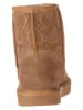 lamino Leder-Boots in Hellbraun