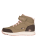 Trollkids Leder-Wanderboots "Stavanger Mid Cut XT" in Hellbraun